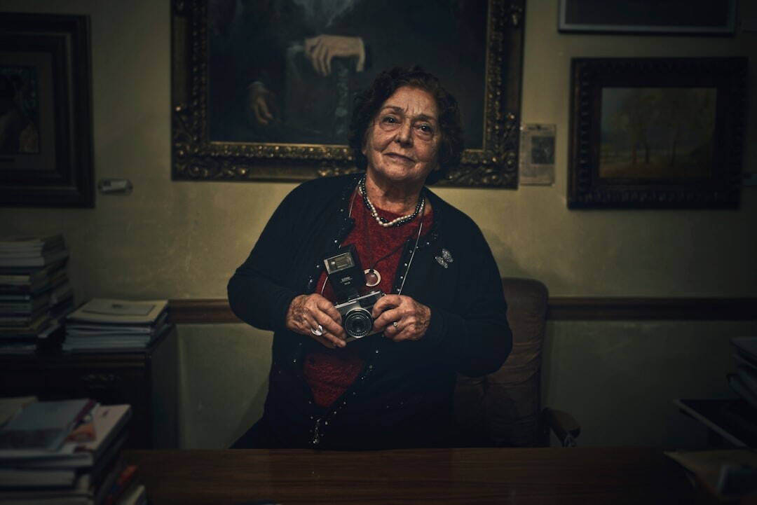 elderly woman storytelling
