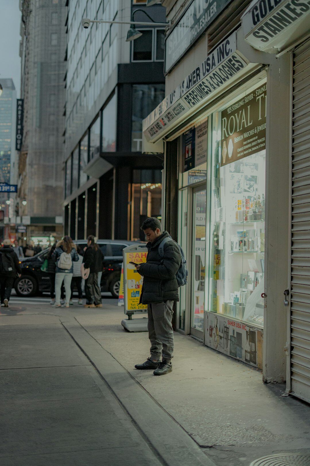young shop owner street