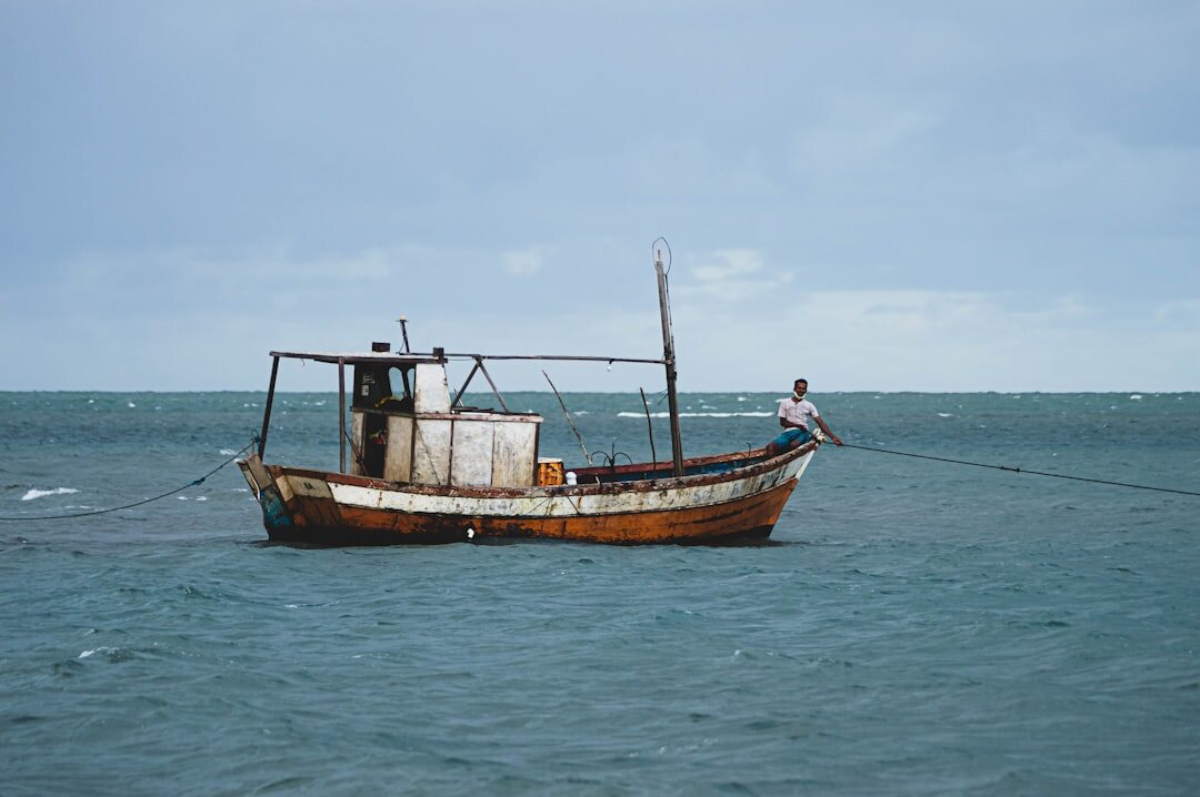 fisherman at sea